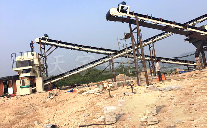 鵝卵石制砂機(jī)制砂生產(chǎn)線