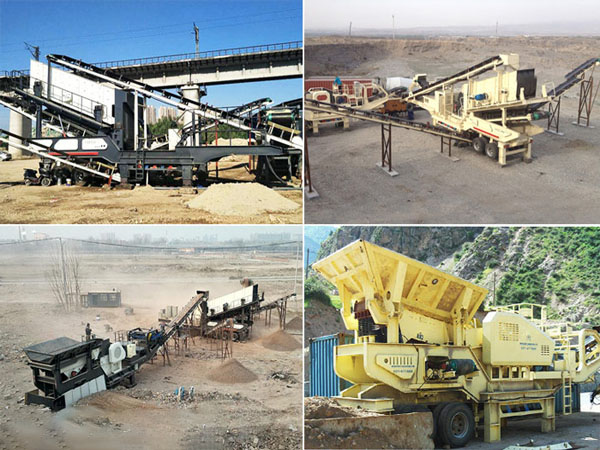 天宇重工鵝卵石移動制砂機生產(chǎn)線現(xiàn)場