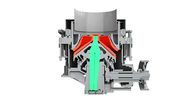 圓錐破碎機(jī)原理圖 圓錐破碎機(jī)原理圖