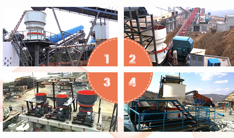 單缸圓錐破碎機生產(chǎn)線實拍